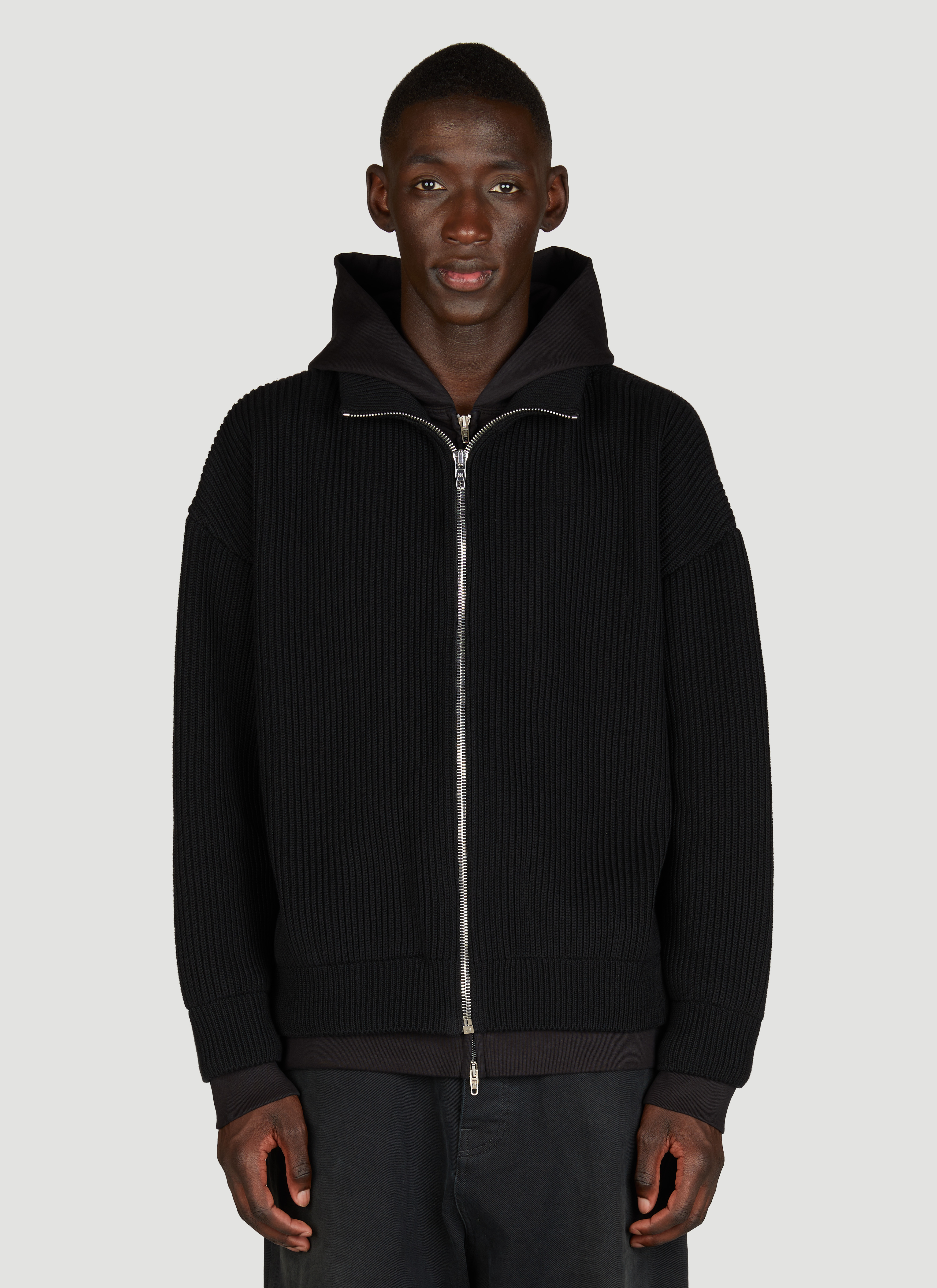 Maison Margiela Layered Hoodie in Gray for Men