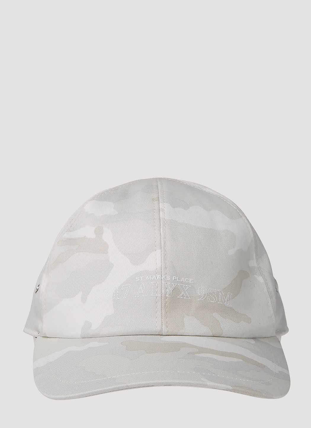 1017 ALYX 9SM Camouflage Baseball Cap in Grey | LN-CC