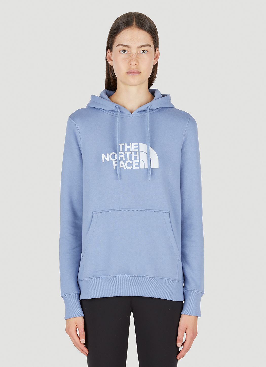 Light blue hot sale north face sweatshirt