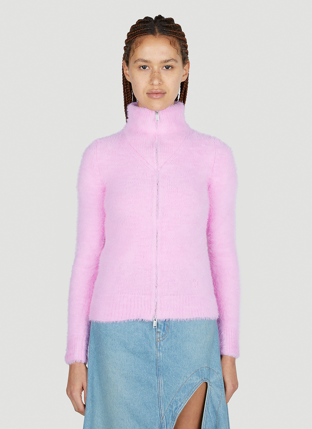 Isabel Marant Étoile Ortana Brushed Knit Sweater in Pink | LN-CC®