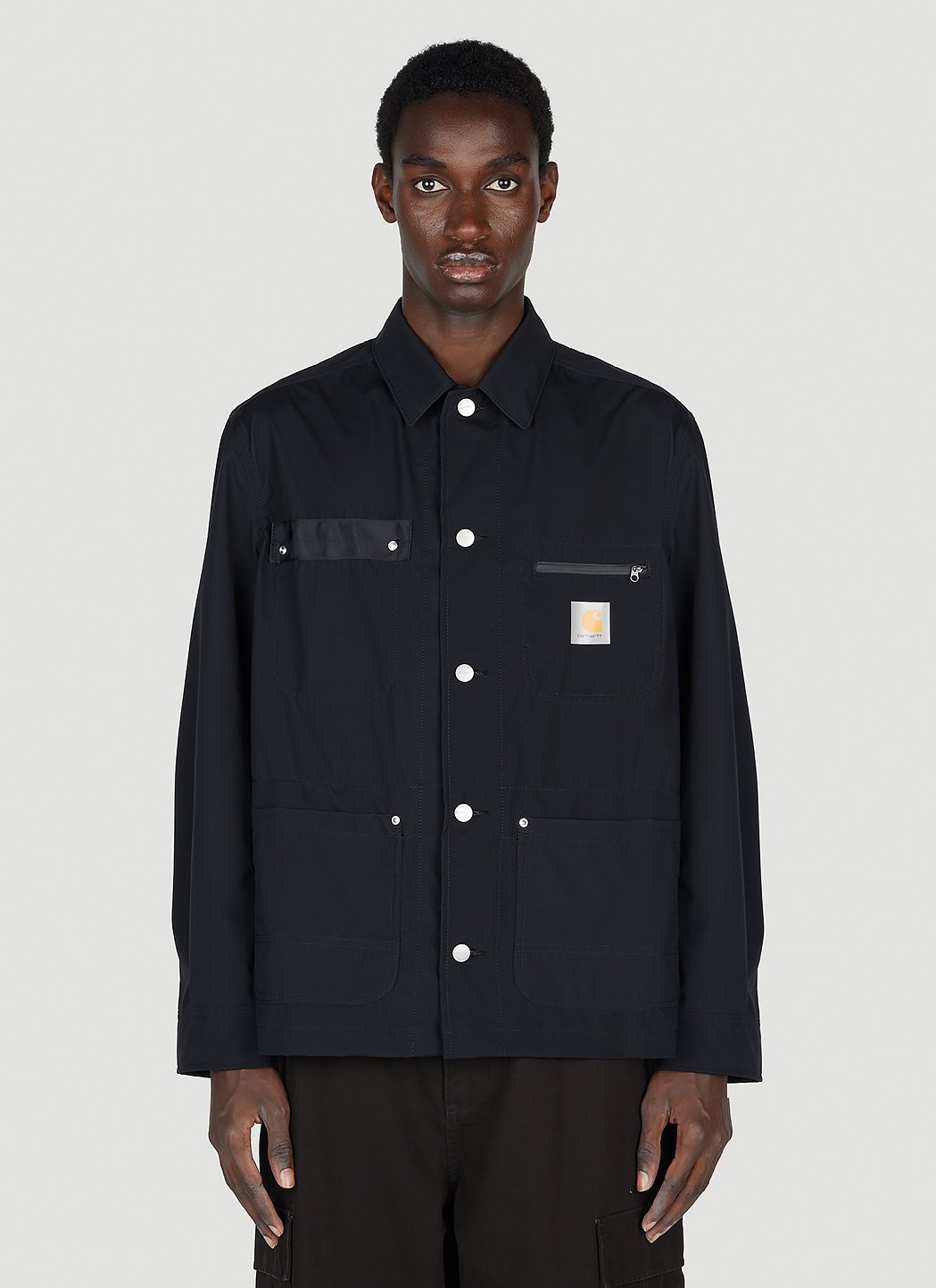 x Carhartt faux leather jacket in black - Junya Watanabe