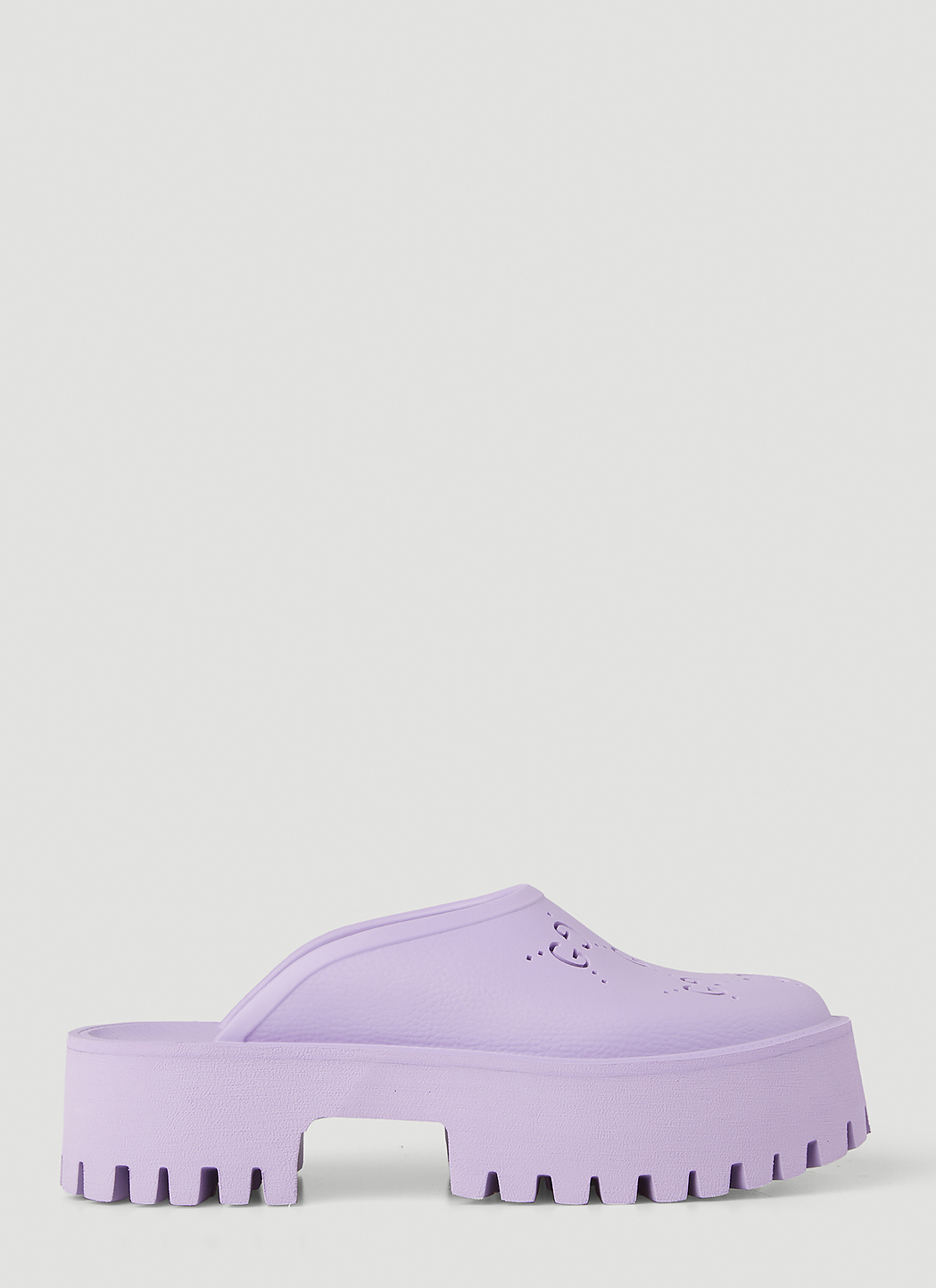 Purple gucci slides hot sale