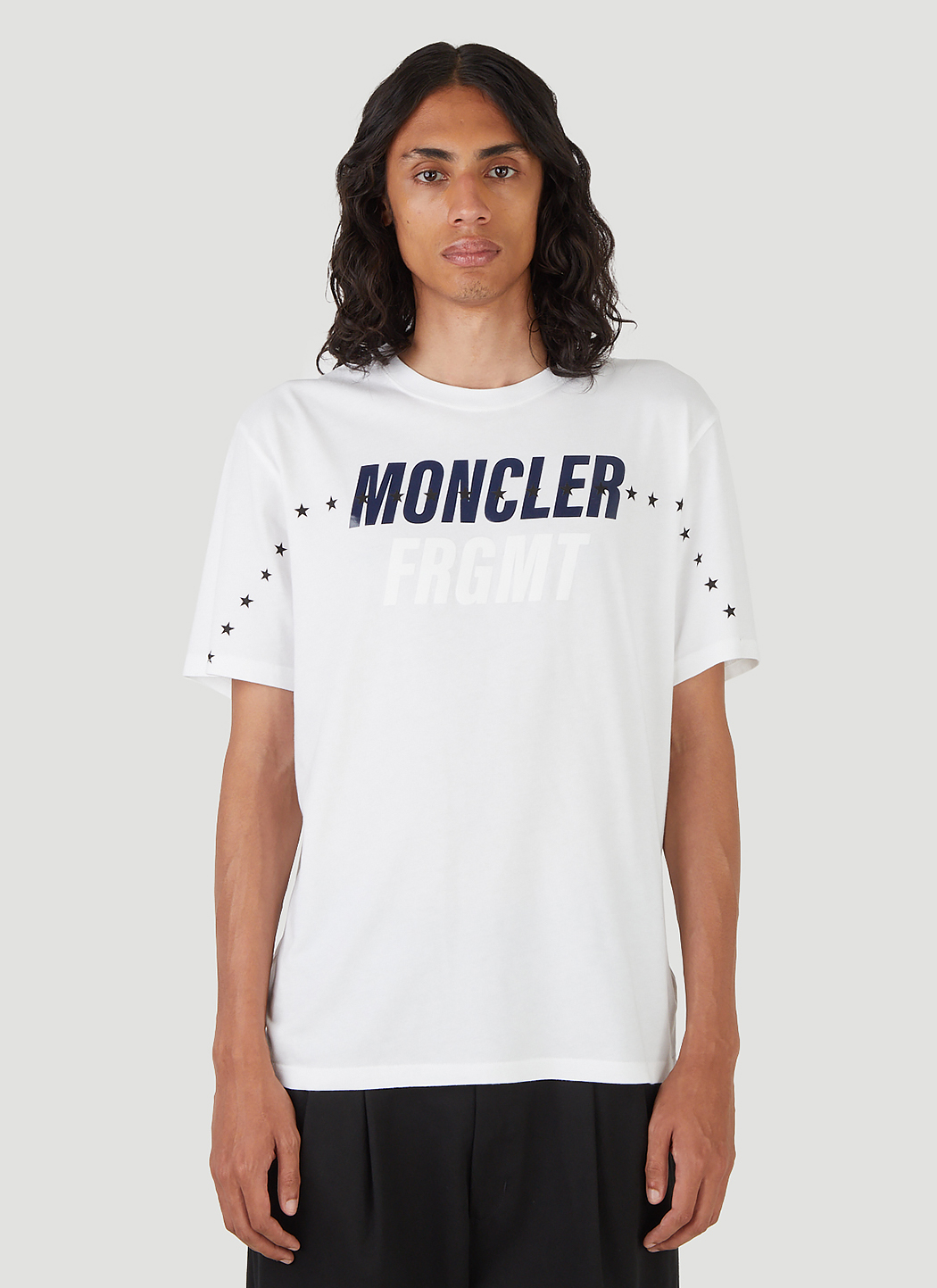 7 Moncler Fragment Logo-Print T-Shirt in White | LN-CC®