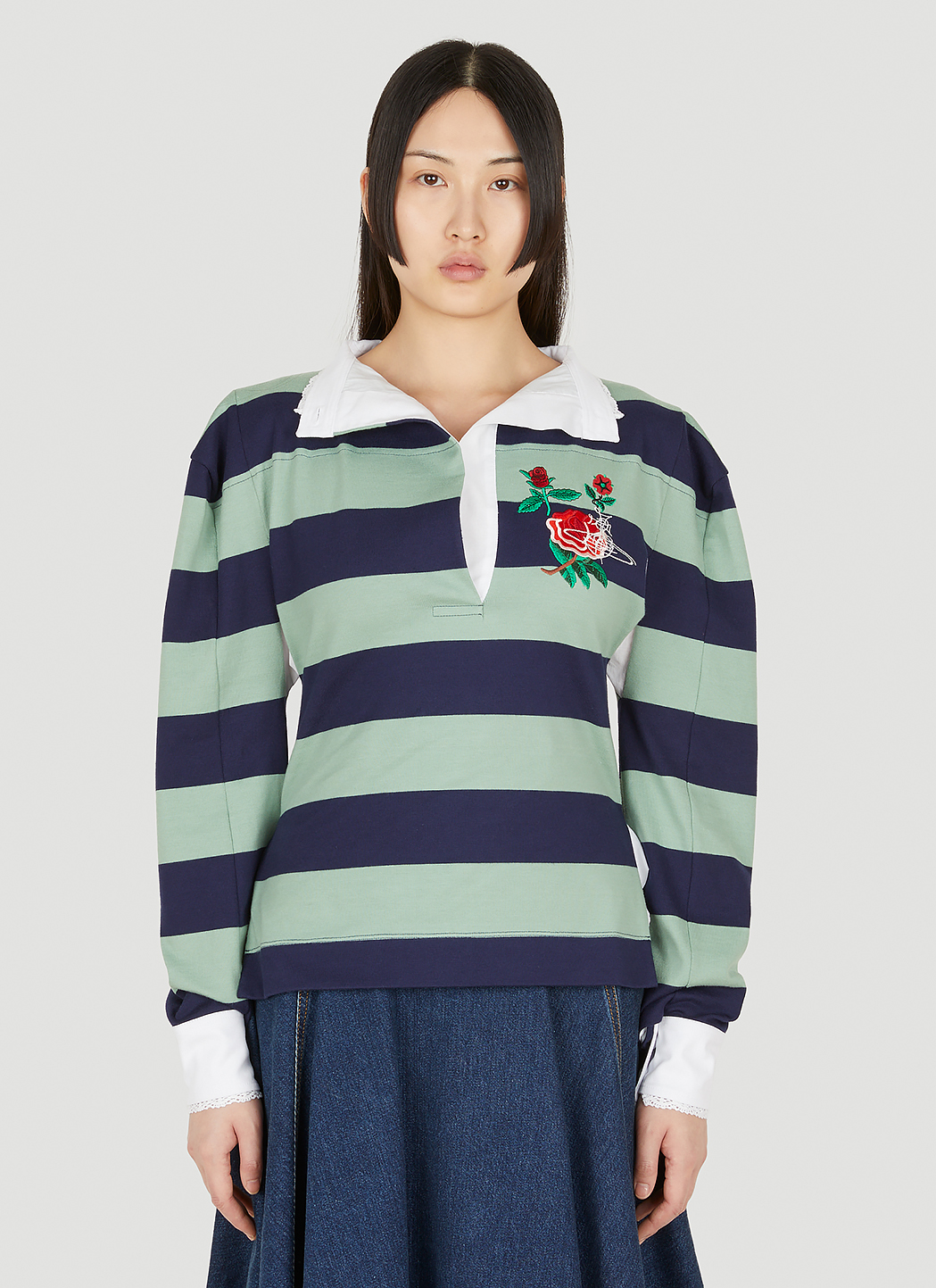 Vivienne Westwood Women's Anathema Rugby Top in Blue | LN-CC®