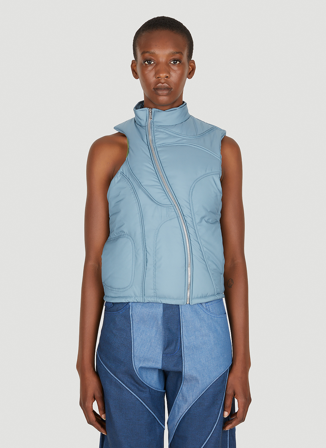 Asymmetrical 2025 puffer vest