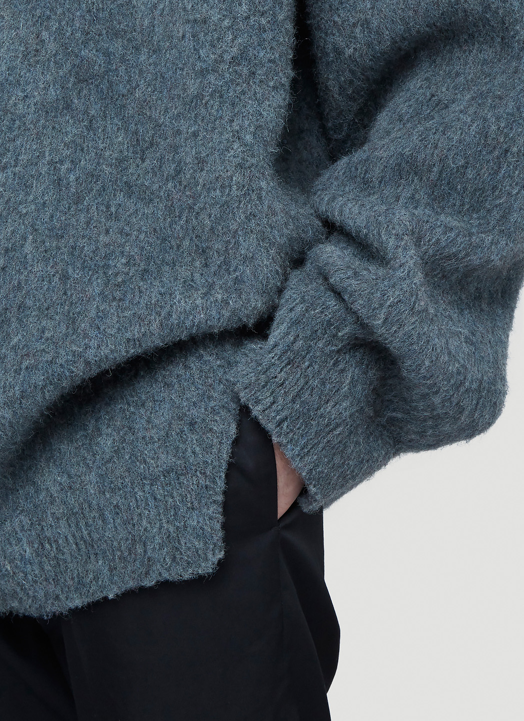 Jil Sander V-Neck Sweater in Grey | LN-CC