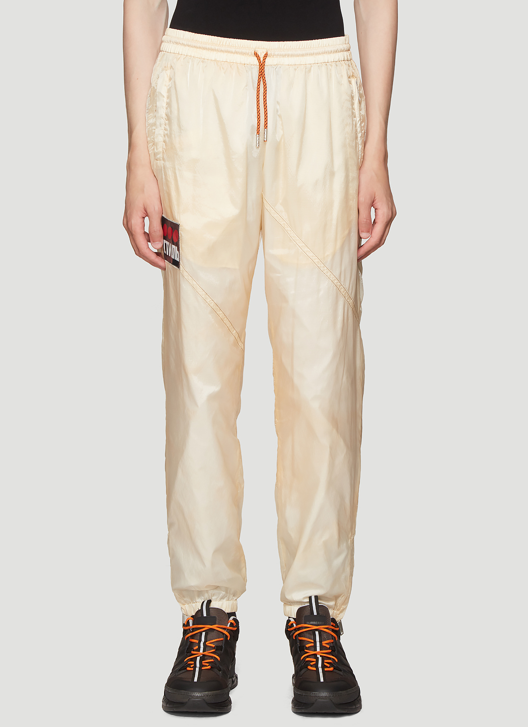 Heron Preston Parachute Track Pants in White LN CC