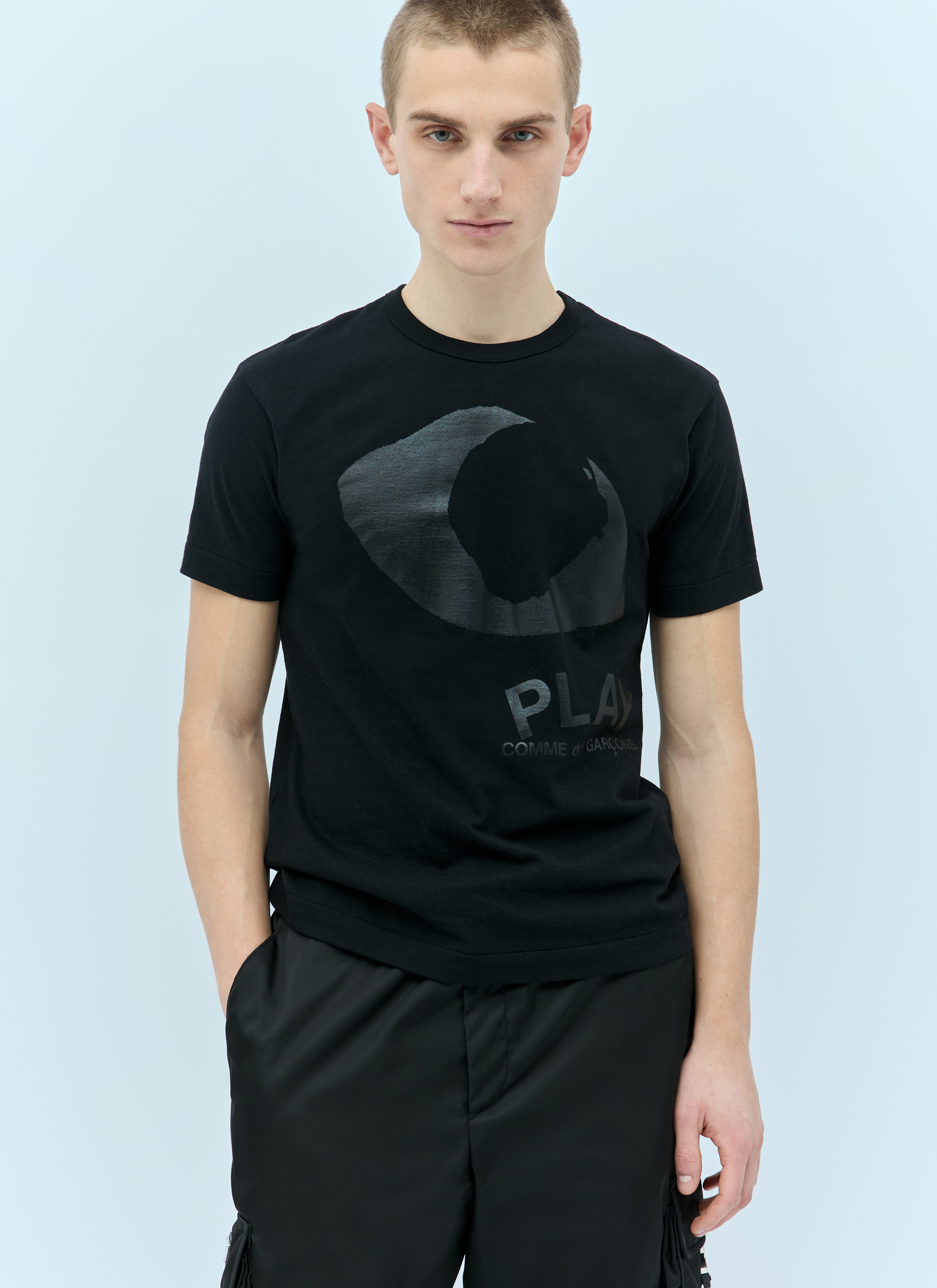 Comme Des Garcons PLAY Play T Shirt in Black fur Damen LN CC