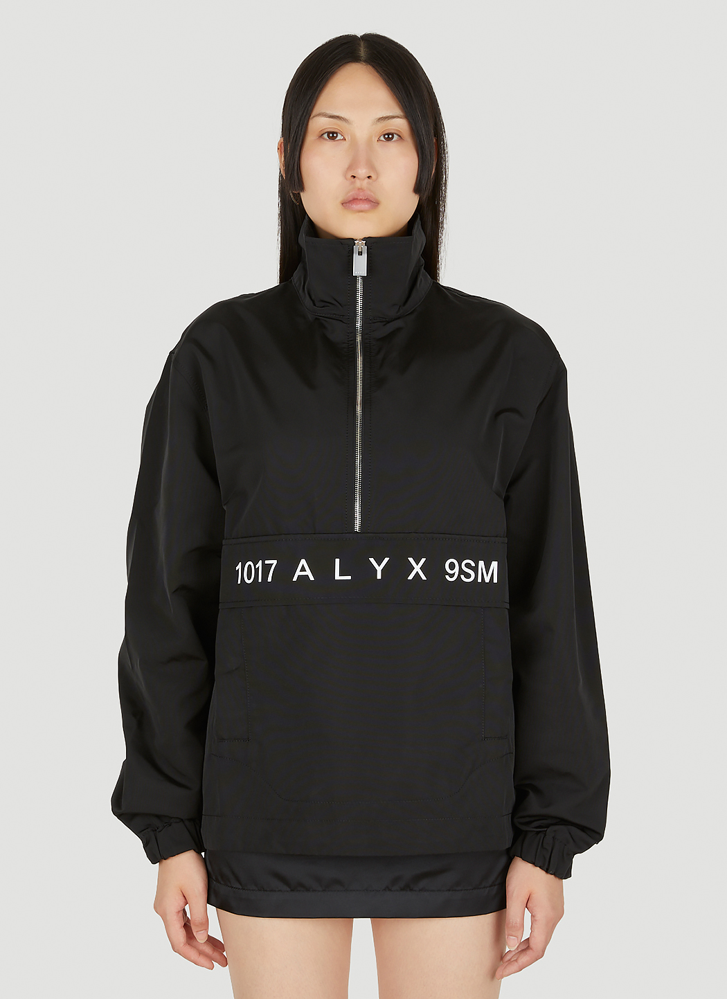 1017 ALYX 9SM Logo Print Windbreaker Jacket in Black LN CC