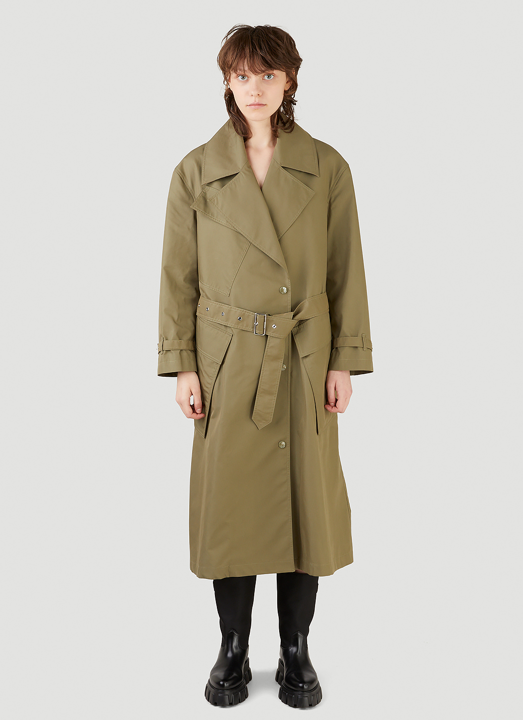 Burberry oversized trench coat online