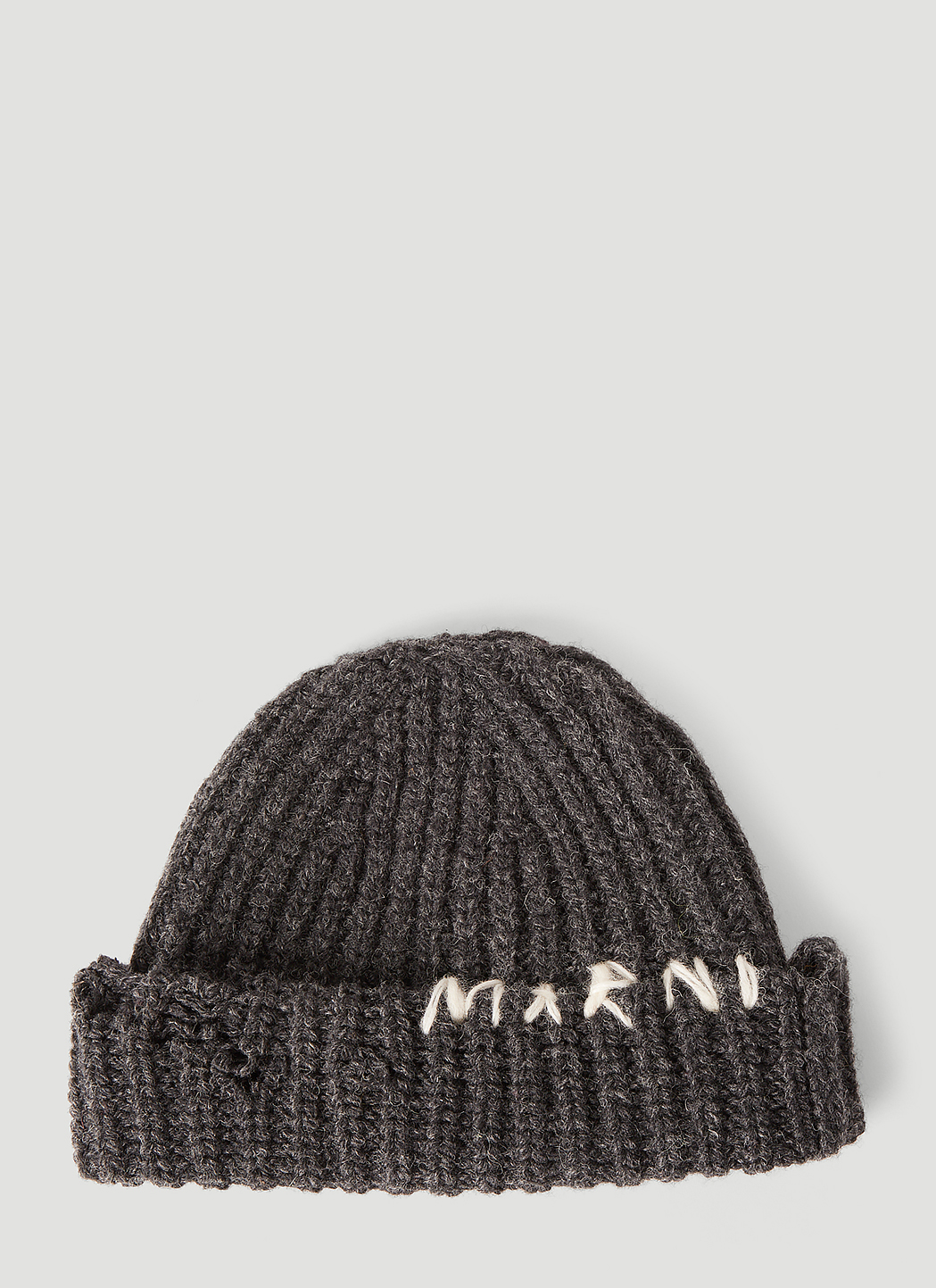 新品マルニ　ツイード　帽子(ハット)　グレー　MARNIギフトラッピング無料で承ります