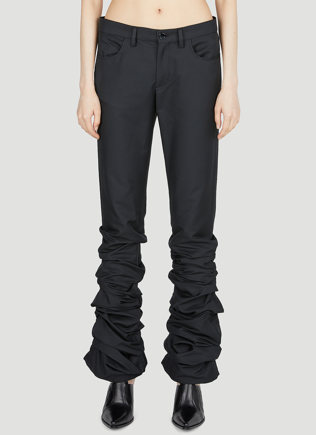 Acne Studios Gathered Pants in Black LN CC