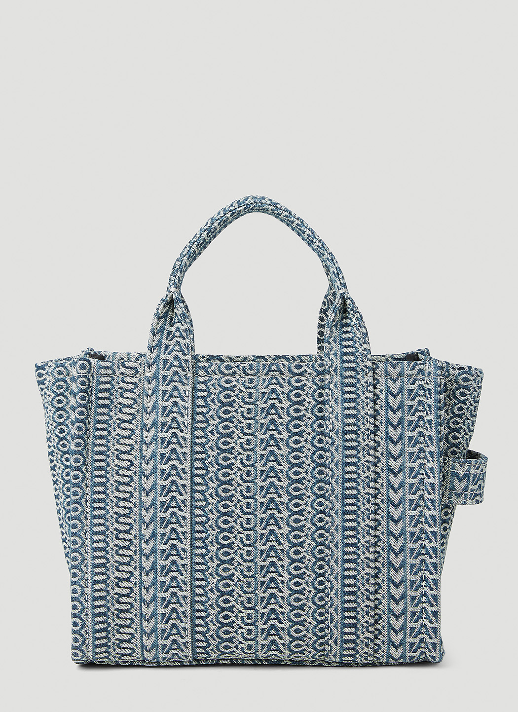 Marc Jacobs Women's Monogram Washed Denim Mini Tote Bag in Blue 