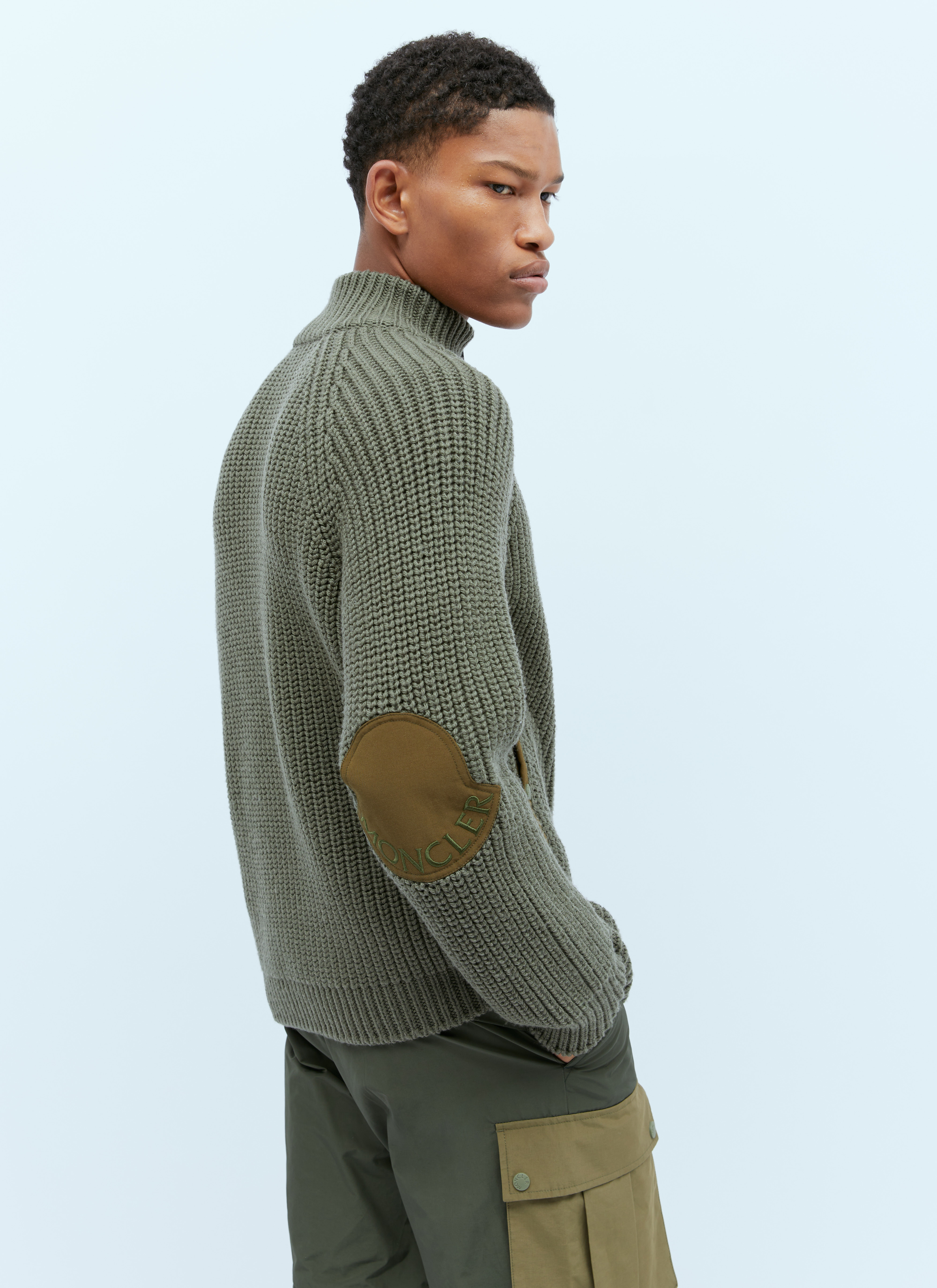 Moncler x Pharrell Williams Men's T-Neck Wool Knit Sweater in