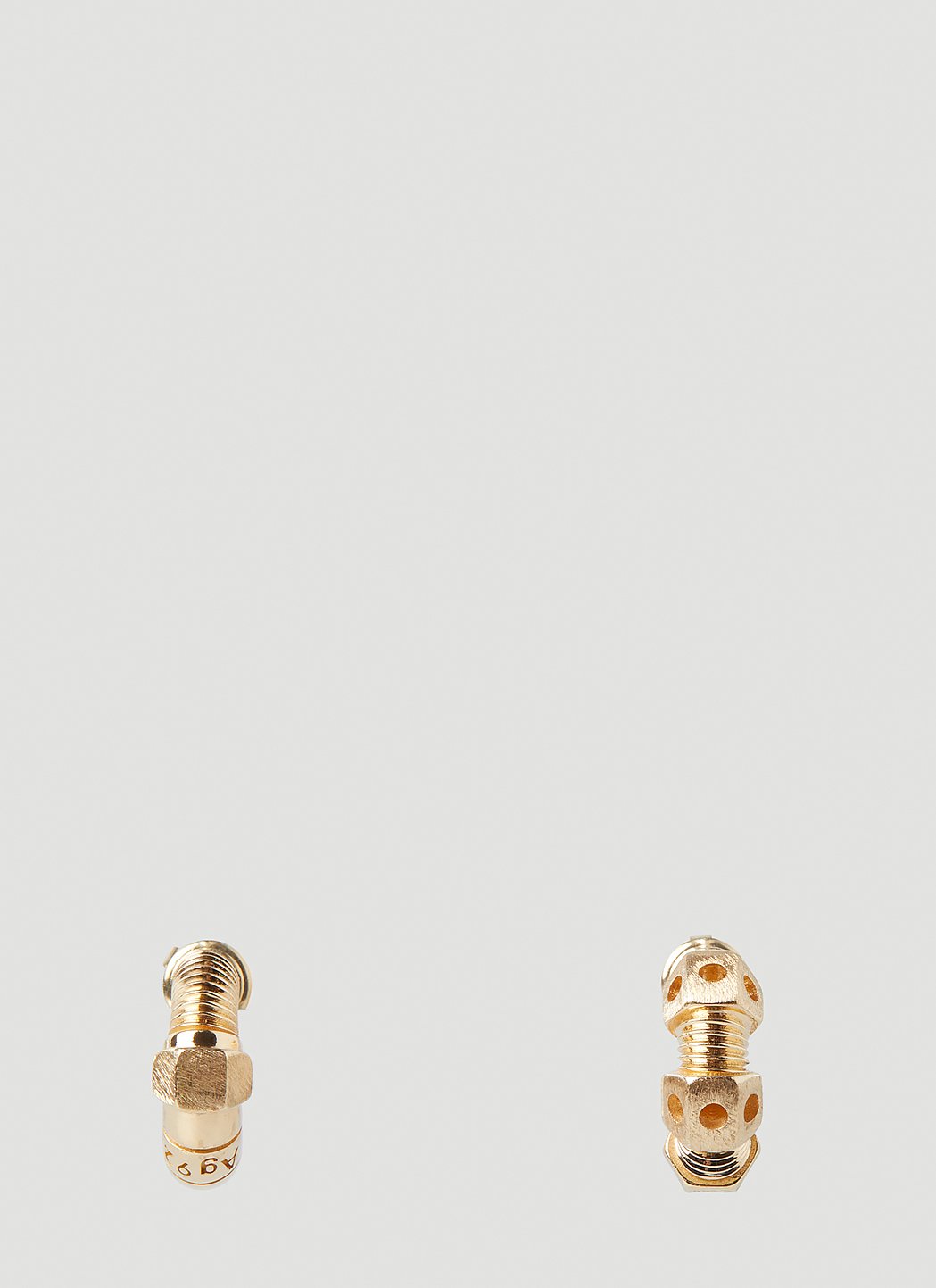 Bottega Veneta Weave Hoop Earrings in Gold | LN-CC