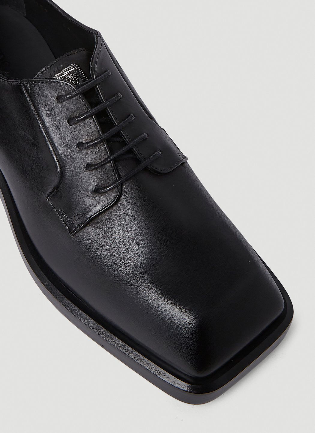 Versace polished clearance derby shoes