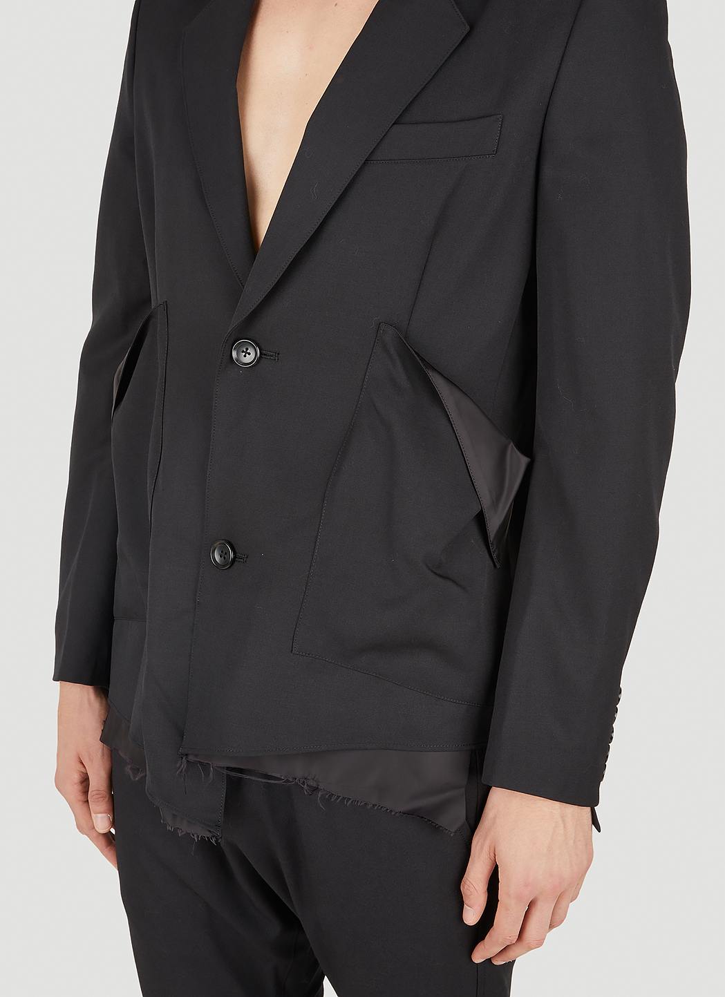 Sulvam Raw Hem Blazer | Smart Closet