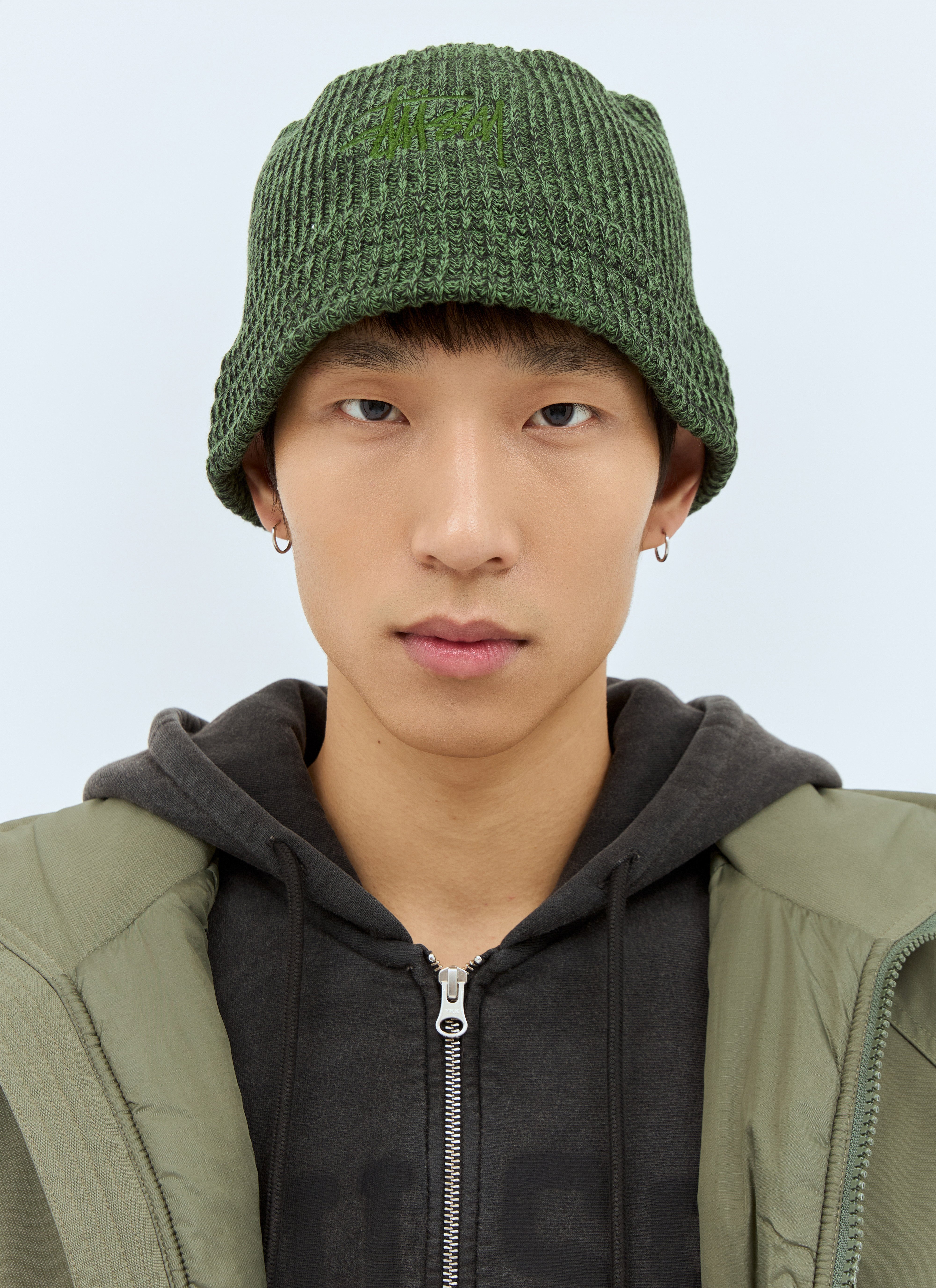 Stussy bucket hat green on sale