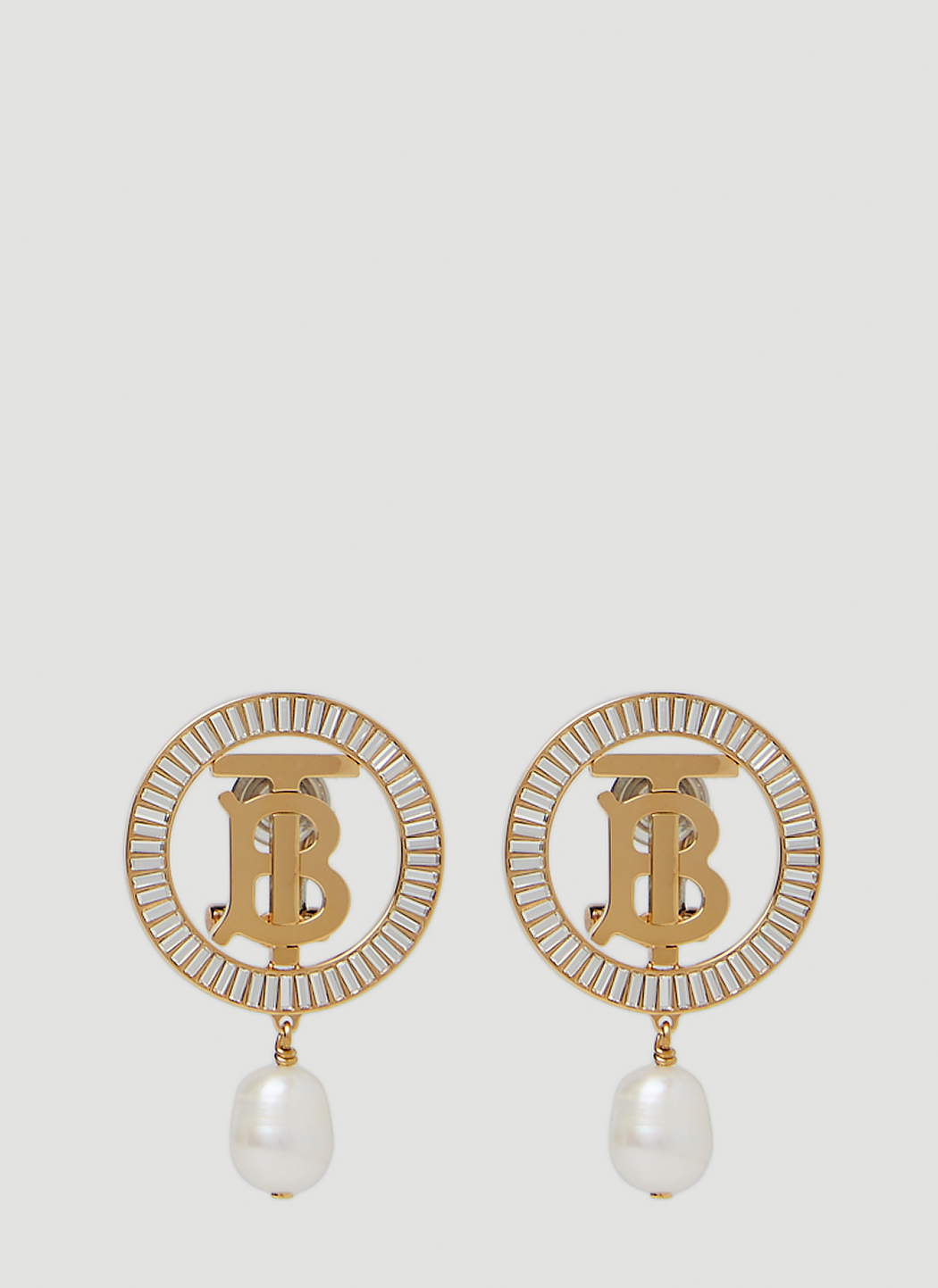 Gold deals monogram earrings