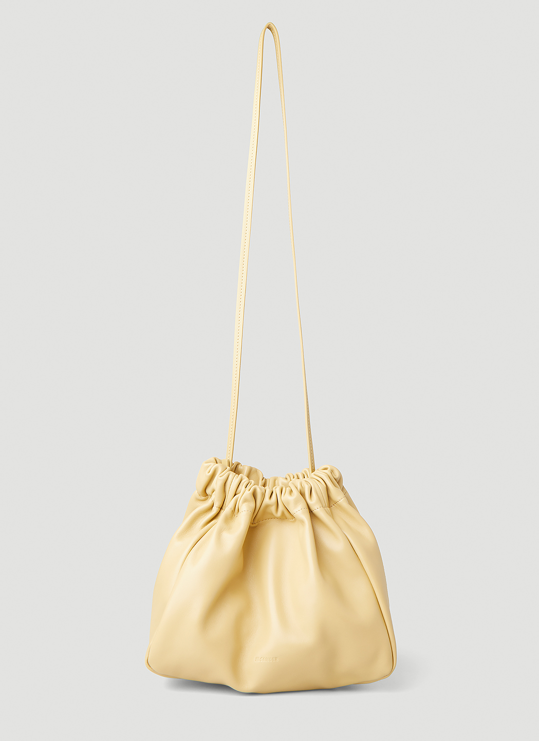 Jil Sander Scrunch Shoulder Bag in Yellow LN CC