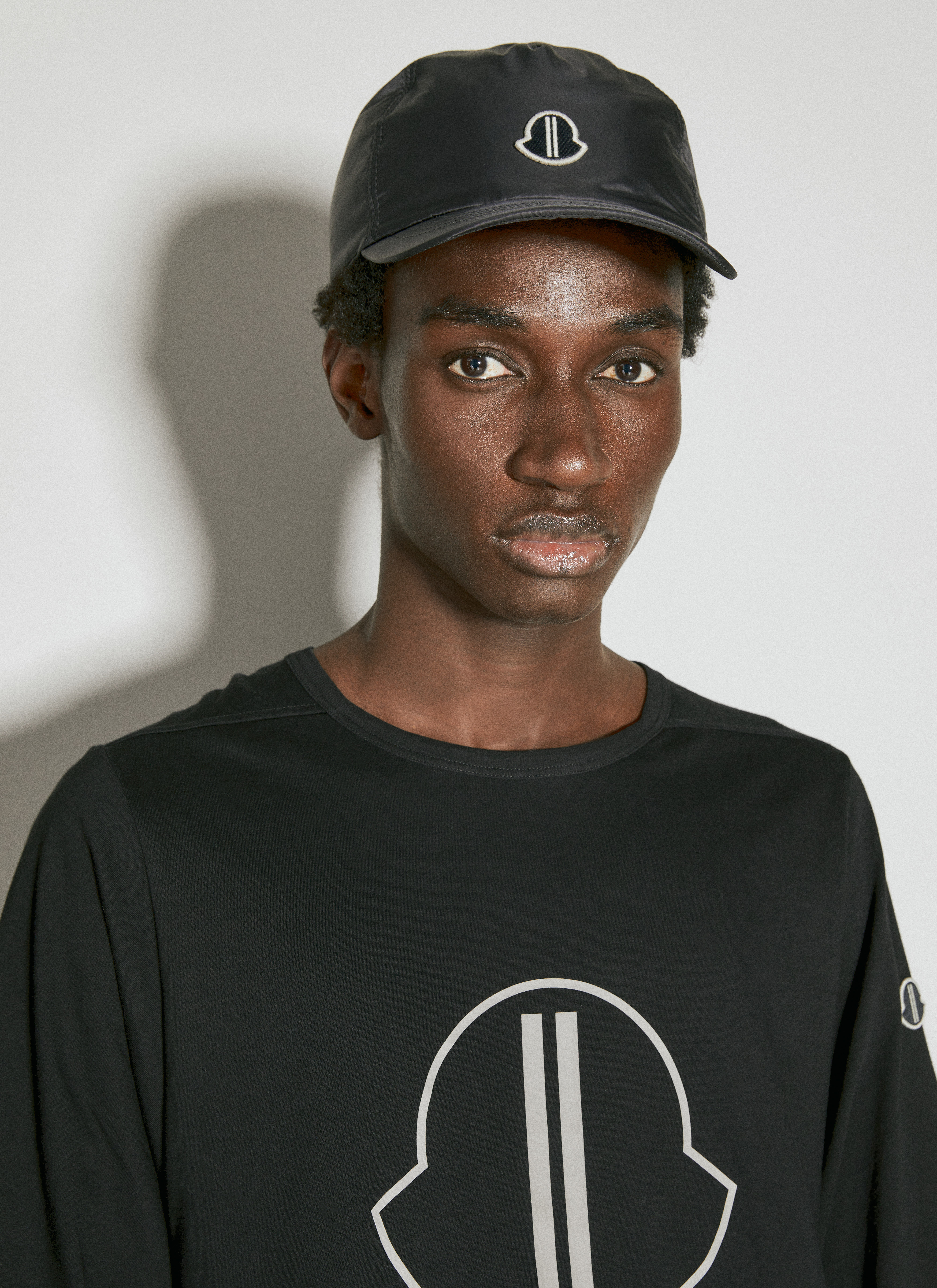 Moncler + Rick Owens Logo Patch Baseball Cap in Black | LN-CC®