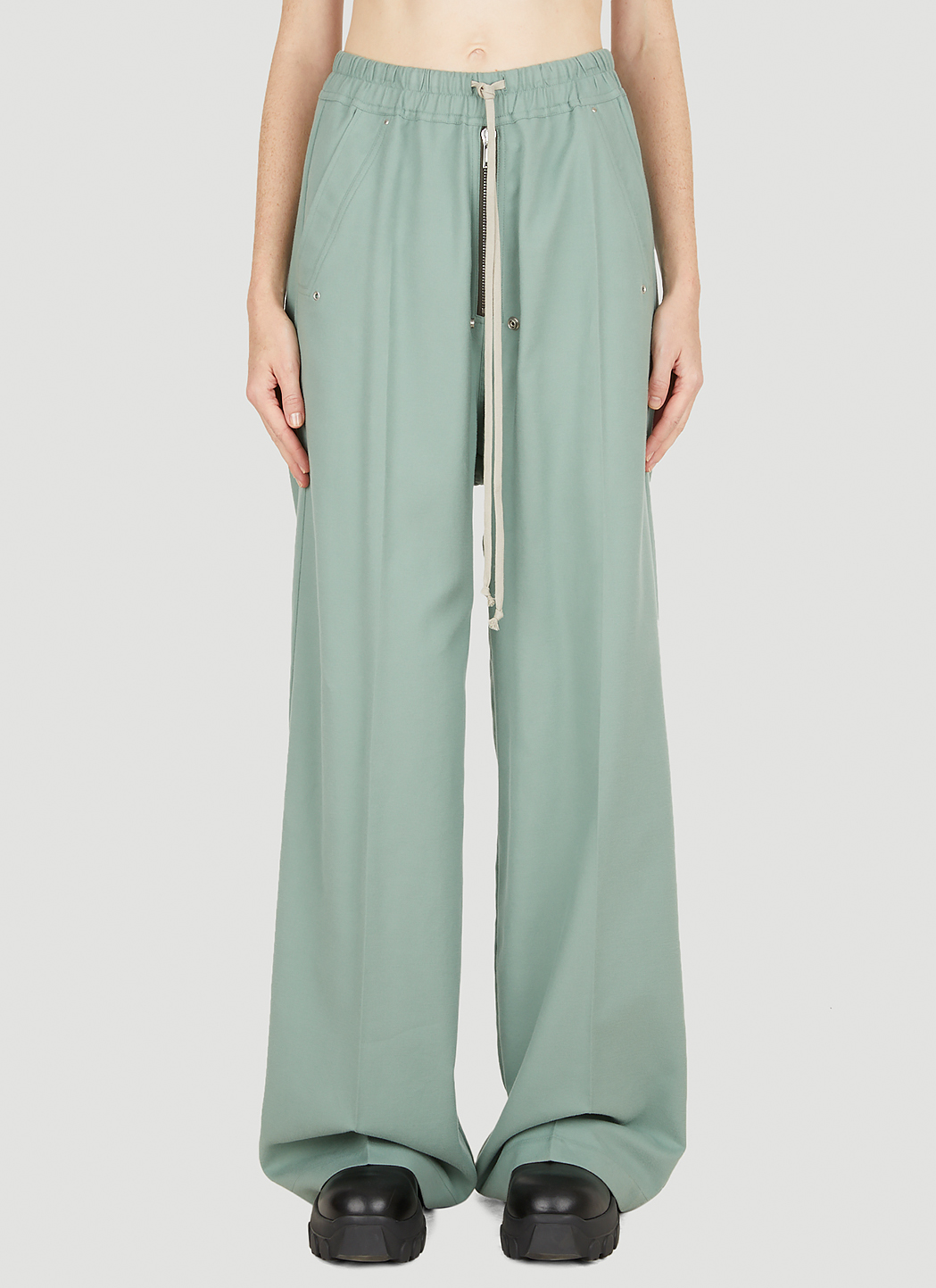 Rick Owens Women's Geth Belas Pants in Green | LN-CC®