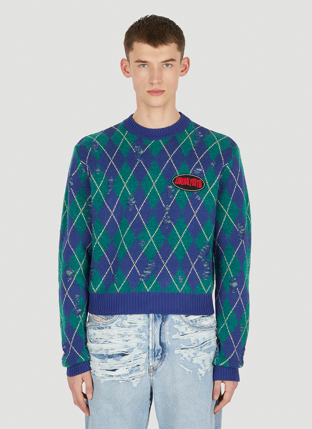 Argyle Knit Sweater